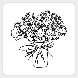 Daisies Drawing Magnet